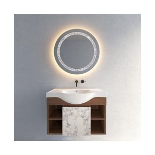 Beroia Furniture Unit with Washbasin 80x46 Cm Carara