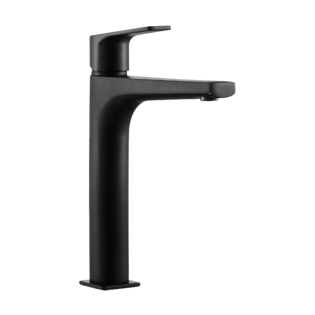 Purity Bloc High-Neck Basin Mixer Black