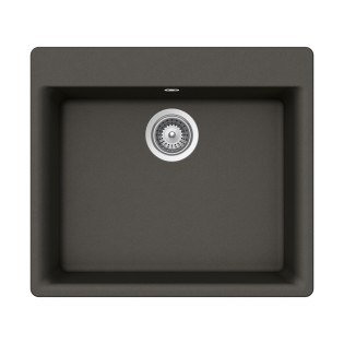 Schock Gemo Quartz Kitchen Sink 60 x 53 cm Asphalt