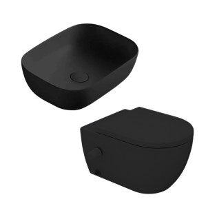 Sanipure Vega Bathroom Set Black