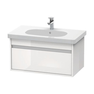 وحده موبيليا ديورافيت كيثو 80×45.5 سم مع حوض دي كود 85x48.5 سم أبيض