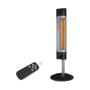 Veito Carbon Infrared Heater With Remote Control 1700 Watt Black