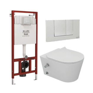 Sanipure Taitan Toilet Set White with Rak Flush Tank
