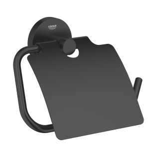 حامل مناديل بغطاء جروهي ايسينشيال أسود مطفي