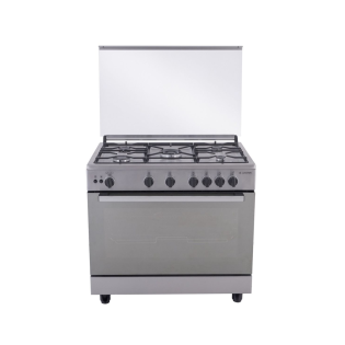Ariston Freestanding Gas Cooker with 5 Gas Burner Stainless Steel 
