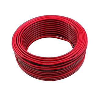 لفة سلك سماعات السويدي 0.75 × 2 مم، أحمر، 100 متر