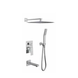 Gawad Easy Box Square Shower Set Chrome