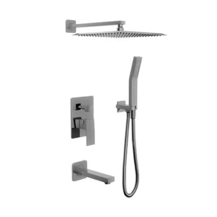 Gawad Easy Box Square Shower Set Graphite
