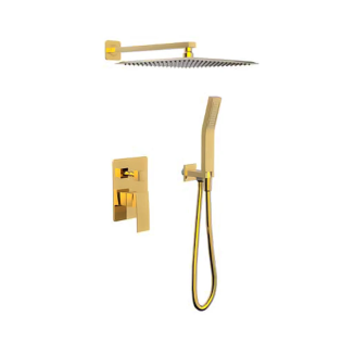 Gawad Easy Box Square Shower Set Gold