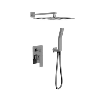 Gawad Easy Box Square Shower Set Graphite