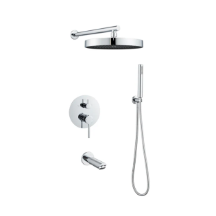 مجموعة دش دائرية جواد إيزى بوكس كروم 