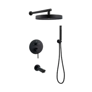 Gawad Easy Box Circular Shower Set Black