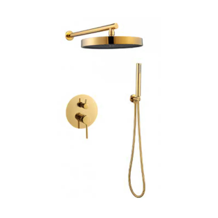Gawad Easy Box Circular Shower Set Gold