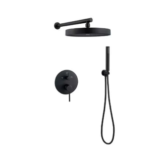 Gawad Easy Box Circular Shower Set Black