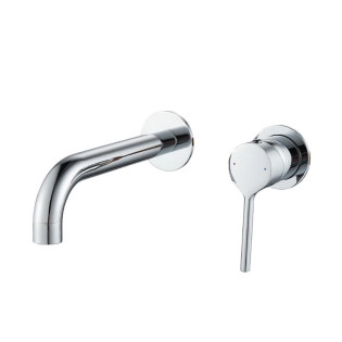 Gawad Rolls Basin Mixer Chrome