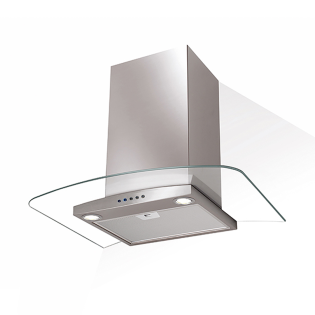 شفاط مطبخ بلت ان زجاجى جليم جاز 60 سم ستانلس ستيل