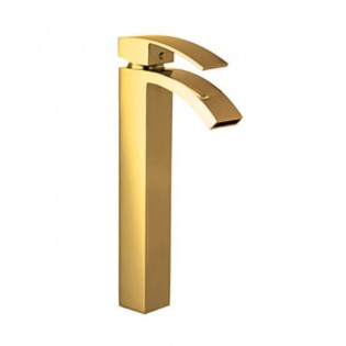 Sarrdesign Scala High-Neck Basin Mixer Gloss Gold