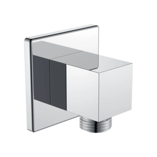 Lutz Square Outlet Elbow Chrome
