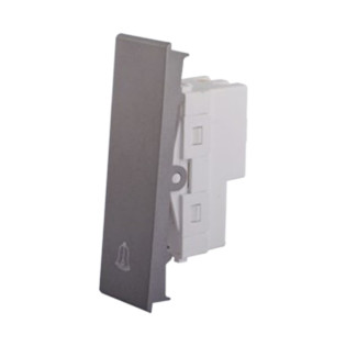 زر جرس ساس  نوفو 16 أمبير 22 مم رمادي