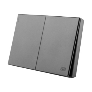 Sas Nuovo Two Way Switch 2 wide 16 Amp 120 mm Gray