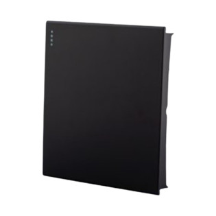 SAS nouvo 1 gang 1 way switch 66mm black