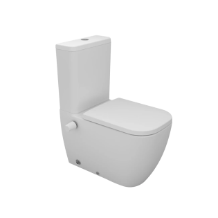 مرحاض  بالدش ملاصق للحائط سانيبيور ماجنوس أبيض