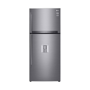 ثلاجه ال جي مع فريزر علوي 509 لتر فضي