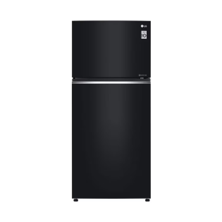 ثلاجه ال جي مع فريزر علوي 506 لتر اسود