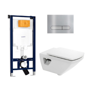 Duravit Caro Toilet Set with Flush Tank