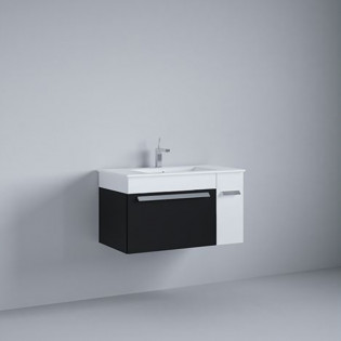 Beroia Furniture Unit with Washbasin 80x46 Cm Black 