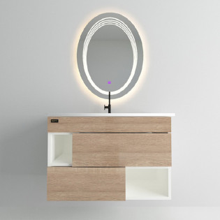 وحدة موبيليا بيرويا أووك مع حوض 80×46 سم 