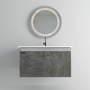 Beroia Furniture Unit with Washbasin 80x46 Cm Aris Antrasit 