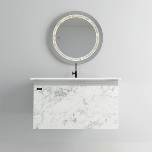 Beroia Furniture Unit with Washbasin 80x46 Cm Carara 