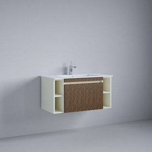 وحدة موبيليا بيرويا بيزارو بني مع حوض 80×46 سم 