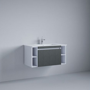 Beroia Furniture Unit with Washbasin 80x46 Cm Grey Pesaro 